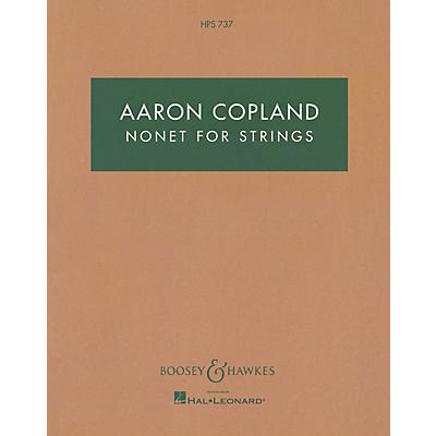 Boosey and Hawkes Nonet for Strings Boosey & Hawkes Scores/Books Series Composed by Aaron Copland