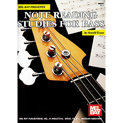 Mel Bay Note Reading Studies for Bass Book