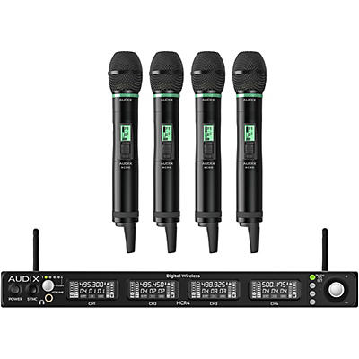 Audix Novacore NC4HEC Quad-Channel Digital Handheld Wireless System