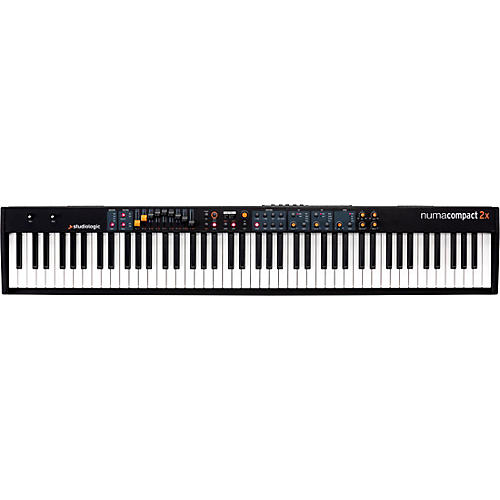 Studiologic Numa Compact 2x Semi-Weighted Keyboard With Aftertouch Black 88 Key