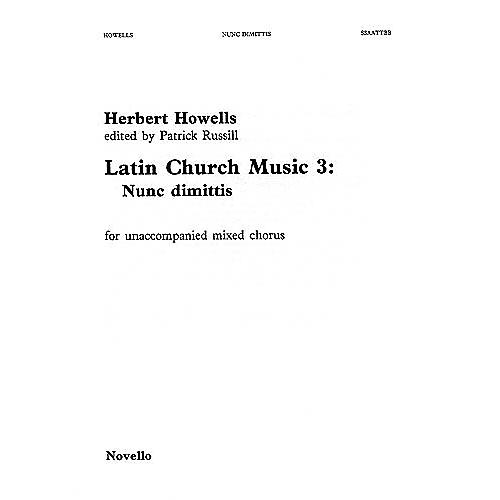 Novello Nunc Dimittis (Latin Church Music - Vol. 3) SSAATTBB Composed by Herbert Howells