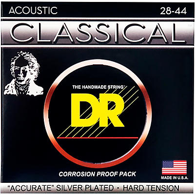 DR Strings Nylon Classic Accurate Hard Tension Acoustic Guitar Strings