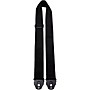 Perri's Nylon Guitar Strap With Locking Ends Black 2 in.