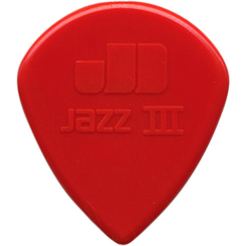 Dunlop Nylon Jazz III Guitar Pick Red 6-Pack