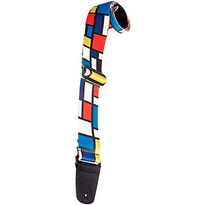 Henry Heller Nylon Series Artist Sublimation Mondrian Guitar Strap