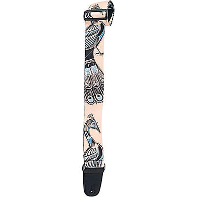 Henry Heller Nylon Series Artist Sublimation Peacock Guitar Strap