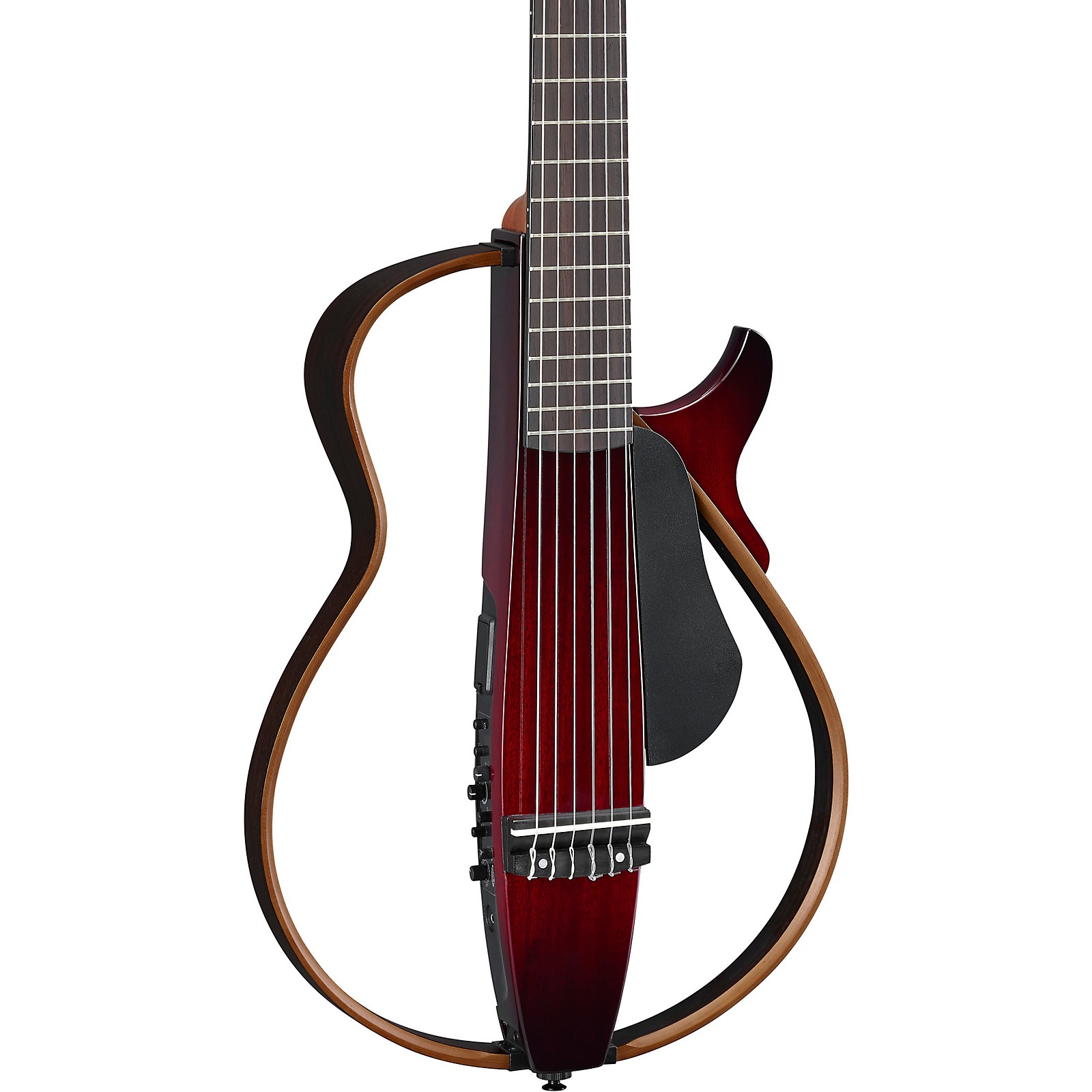 Yamaha Nylon String Silent Guitar Dark Red Burst Musician's Friend