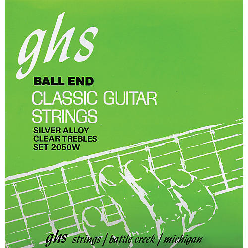 Nylon and Silver Classical Guitar Ball End Strings
