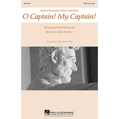 Hal Leonard O Captain! My Captain! TTBB composed by John Purifoy