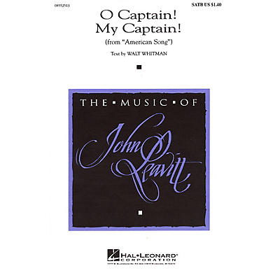 Hal Leonard O Captain! My Captain! (from American Song) SATB composed by Walt Whitman