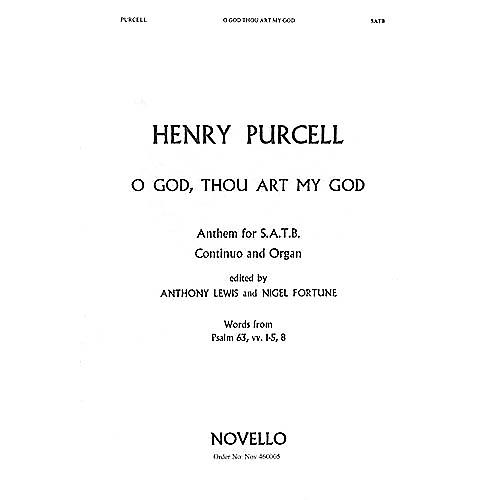 Novello O God, Thou Art My God SATB Composed by Henry Purcell