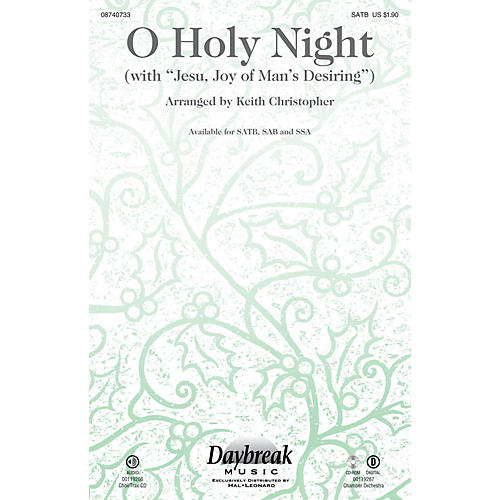O Holy Night (with Jesu, Joy of Man's Desiring) CHOIRTRAX CD Arranged by Keith Christopher