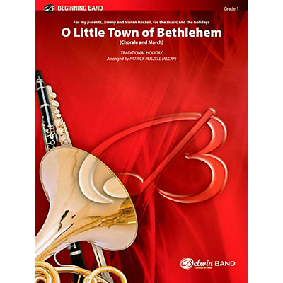 BELWIN O Little Town of Bethlehem Concert Band Grade 1 (Very Easy)