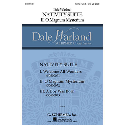 G. Schirmer O Magnum Mysterium (Dale Warland Choral Series) SATB with flute & harp composed by Dale Warland