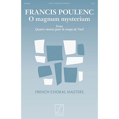SALABERT O Magnum Mysterium (from Quatre motets pour le temps de Noël) Composed by Francis Poulenc