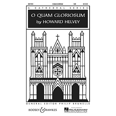 Boosey and Hawkes O Quam Gloriosum SATB a cappella composed by Howard Helvey