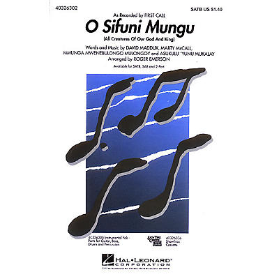 Hal Leonard O Sifuni Mungu (All Creatures of Our God and King) SSAA by First Call Arranged by Roger Emerson