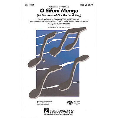 Hal Leonard O Sifuni Mungu RHYTHM SECTION PARTS by First Call Arranged by Roger Emerson