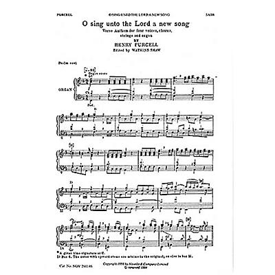 Novello O Sing unto the Lord SATB Composed by Henry Purcell