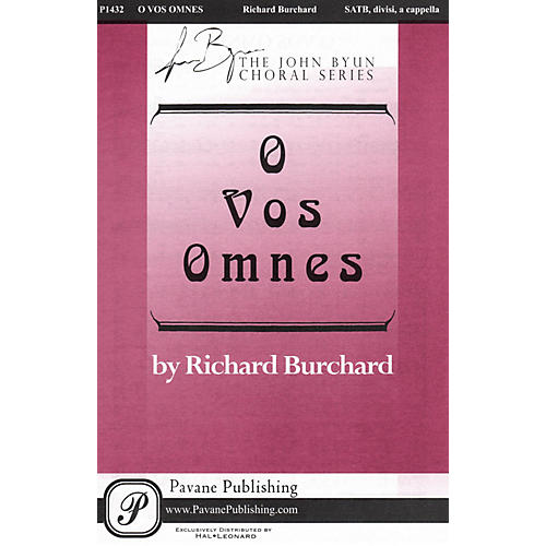 PAVANE O Vos Omnes SATB DV A Cappella composed by Richard Burchard