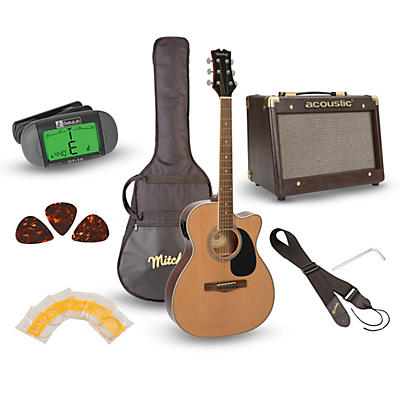 Mitchell O120PKE Acoustic-Electric Guitar Pack