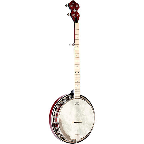 Ortega OBJE400TBL Falcon 5-String Acoustic-Electric Banjo Trans Fire