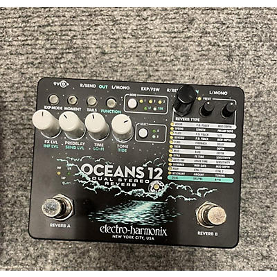 Electro-Harmonix OCEANS 12 DUAL STEREO REVERB Effect Pedal