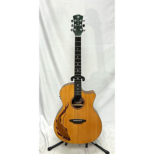 Luna Guitars OCL KOI Acoustic Electric Guitar Natural