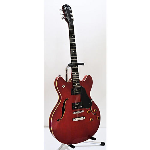 Oscar Schmidt OE30 Hollow Body Electric Guitar Cherry