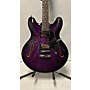 Used Oscar Schmidt OE30F Hollow Body Electric Guitar PURPLE FLAME