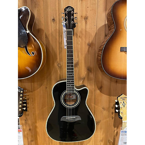 Oscar Schmidt OG1CE Acoustic Electric Guitar Black