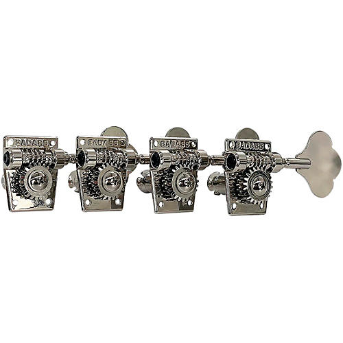 Leo Quan Badass OGT Open Gear Large Post 4-In-Line Bass Tuning Machines Nickel