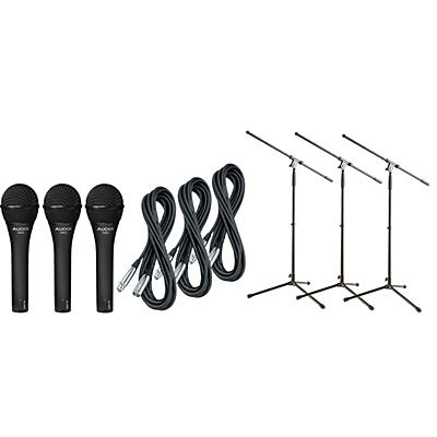 Audix OM-2 Mic With Cable and Stand 3-Pack
