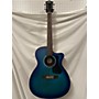 Used Guild OM-240CE Acoustic Electric Guitar Blue Burst