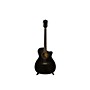 Used Guild OM-260 Deluxe Acoustic Electric Guitar Trans Black