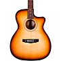 Guild OM-260CE Deluxe Burl Orchestra Cutaway Acoustic-Electric Guitar Edge Burst