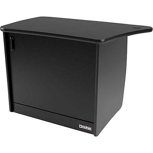 Omnirax OM13DL 13-Rackspace, CPU Cubby, and Door to Fit on the Left Side of the OmniDesk - Black