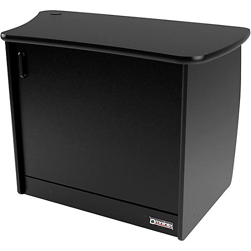 Omnirax OM13DR 13-Rackspace, CPU Cubby, and Door to Fit on the Right Side of the OmniDesk - Black