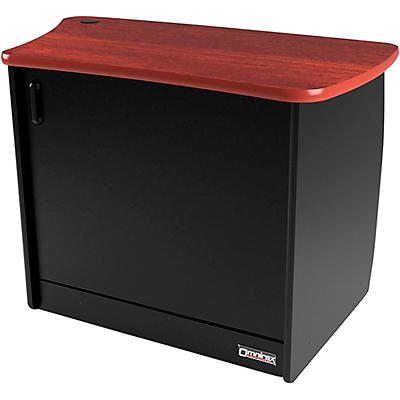 Omnirax OM13DR 13-Rackspace, CPU Cubby, and Door to Fit on the Right Side of the OmniDesk - Mahogany