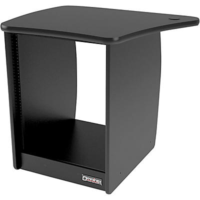 Omnirax OM13L 13-Rackspace Cabinet for the Left Side of the OmniDesk - Black