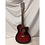 Used Guild OM240CE Acoustic Electric Guitar RED BURST