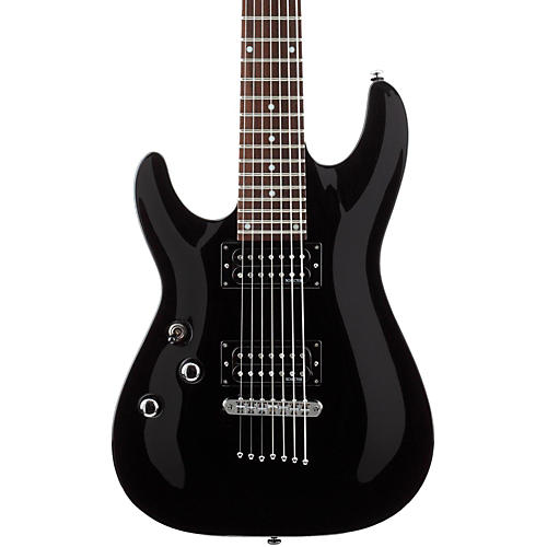 Schecter Guitar Research OMEN-7 Left-Handed Electric Guitar Condition 1 - Mint Black
