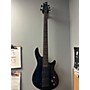 Used Schecter Guitar Research OMEN Electric Bass Guitar Blue