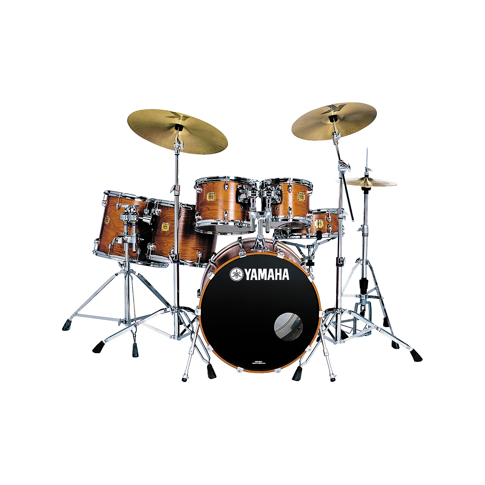 Yamaha Oak Custom Fusion Gloss 6Piece Drum Kit Musician's Friend