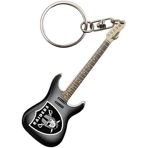 Oakland Raiders Electric Guitar Keychain