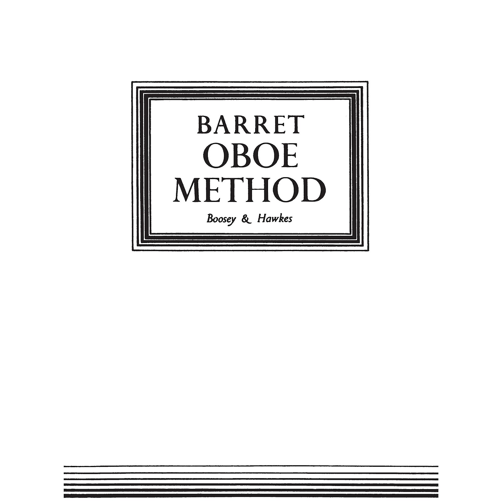 Boosey and Hawkes Oboe Method (Original Edition) Boosey & Hawkes