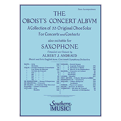 Southern Oboist's Concert Album (Oboe) Southern Music Series Arranged by Albert Andraud
