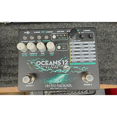 Electro-Harmonix Oceans 12 Dual Stereo Reverb Effect Pedal