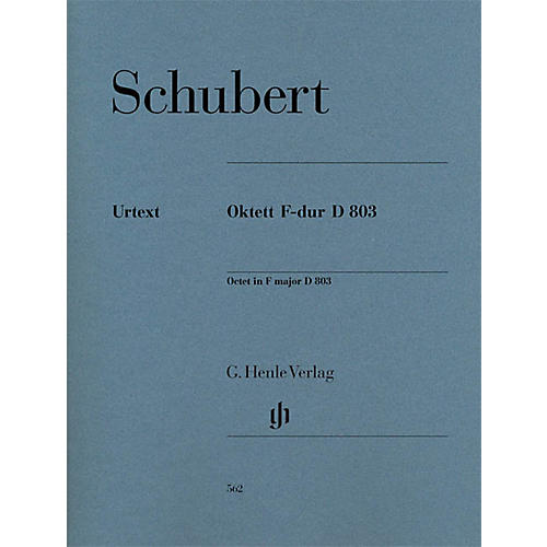G. Henle Verlag Octet in F Major D 803 Henle Music Folios Series by Franz Schubert