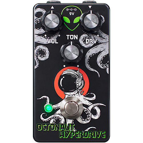 Interstellar Audio Machines Octonaut Hyperdrive Transparent Overdrive Pedal - Black and White